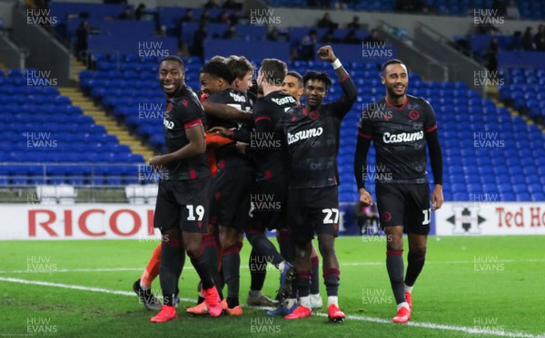 040220 - Cardiff City v Reading, FA Cup Round 4 Replay - Reading players celebrate after winning the penalty shoot out