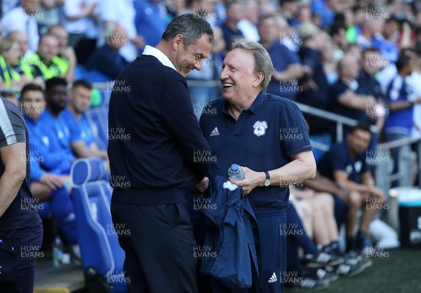 060518 - Cardiff City v Reading FC - SkyBet Championship - Reading Manager Paul Clement and Cardiff Manager Neil Warnock