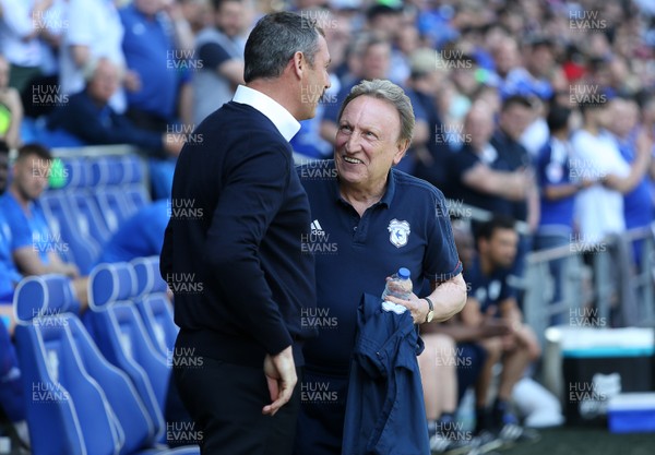 060518 - Cardiff City v Reading FC - SkyBet Championship - Reading Manager Paul Clement and Cardiff Manager Neil Warnock