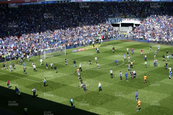 060518 - Cardiff City v Reading FC - SkyBet Championship - The fans invade the pitch at full time