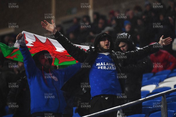 170223 - Cardiff City v Reading - EFL SkyBet Championship - Cardiff City supporters ahead of kick off