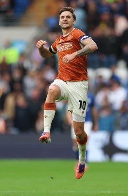 181025 - Cardiff City v Reading, EFL SkyBet League 1 - Lewis Wing of Reading celebrates after scoring goal