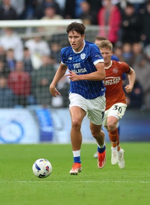 181025 - Cardiff City v Reading, EFL SkyBet League 1 - Rubin Colwill of Cardiff City