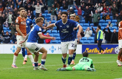 181025 - Cardiff City v Reading, EFL SkyBet League 1 - Yousef Salech of Cardiff City celebrates after scoring Cardiff’s second goal