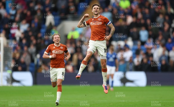 181025 - Cardiff City v Reading, EFL SkyBet League 1 - Lewis Wing of Reading celebrates after scoring goal