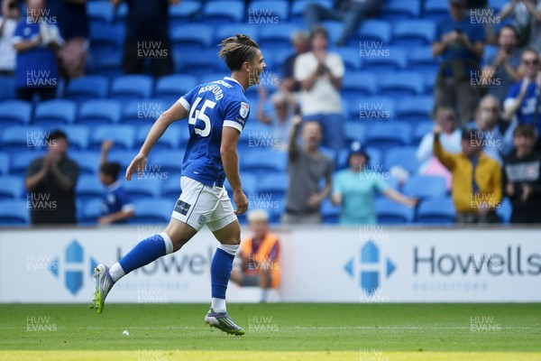 160825 - Cardiff City v Rotherham United - Sky Bet League 1 - Cian Ashford of Cardiff City celebrates scoring a goal