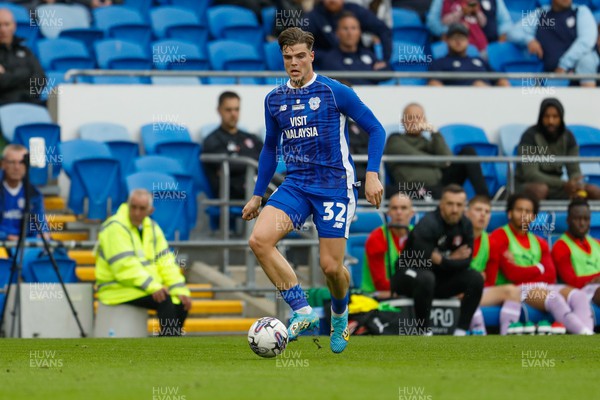 300923 - Cardiff City v Rotherham United - Sky Bet Championship - Ollie Tanner Of Cardiff City