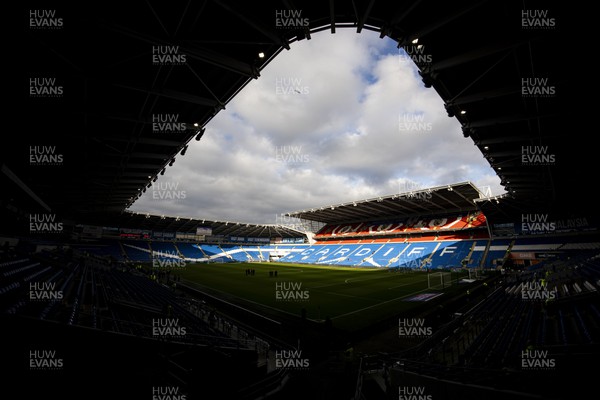121122 - Cardiff City v Sheffield United - Sky Bet Championship - A general view of the Cardiff City Stadium ahead of the match