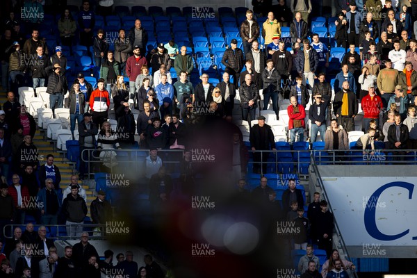 121122 - Cardiff City v Sheffield United - Sky Bet Championship - Cardiff City fans during The Last Post