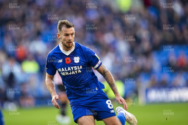 121122 - Cardiff City v Sheffield United - Sky Bet Championship - Joe Ralls of Cardiff City in action