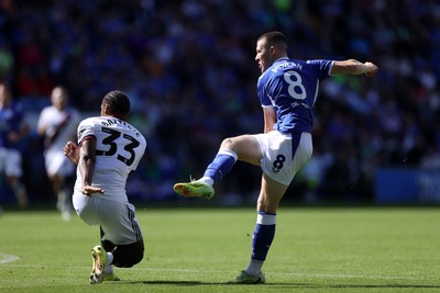 290826 - Cardiff City v Sheffield United - SkyBet Championship - Jack Moylan of Cardiff City scores a goal