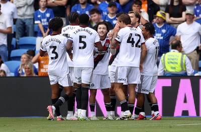 290826 - Cardiff City v Sheffield United - SkyBet Championship - Callum O'Hare of Sheffield United celebrates scoring a goal