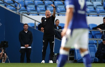 290826 - Cardiff City v Sheffield United - SkyBet Championship - Sheffield United Manager Chris Wilder 