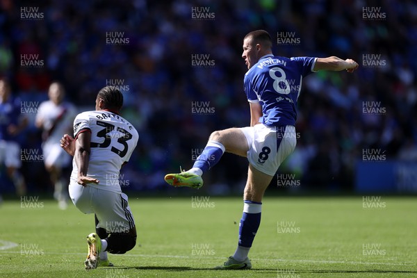 290826 - Cardiff City v Sheffield United - SkyBet Championship - Jack Moylan of Cardiff City scores a goal