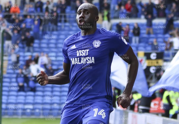 160917 - Cardiff City v Sheffield Wednesday, SkyBet Championship - Sol Bamba of Cardiff City celebrates after he scores in added time to level the match