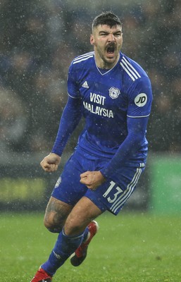 081218 - Cardiff City v Southampton, Premier League - Callum Paterson of Cardiff City celebrates after scoring goal