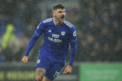 081218 - Cardiff City v Southampton, Premier League - Callum Paterson of Cardiff City celebrates after scoring goal