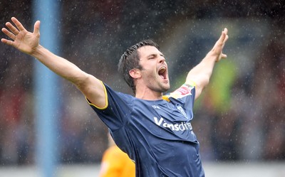 09.08.08 -  Cardiff City v Southampton, Coca Cola Championship -  Cardiff's Steve Thompson celebrates after scoring goal 