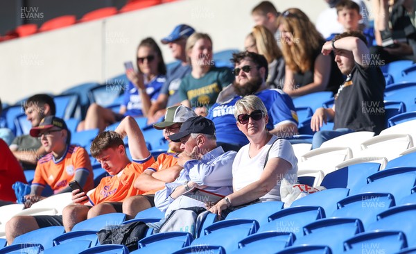 270721 - Cardiff City v Southampton, Pre-season Friendly - Cardiff City fans prepare to watch their first match at Cardiff City Stadium since February 2020 due to the COVID pandemic lockdown restrictions