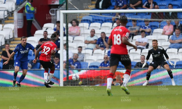 270721 - Cardiff City v Southampton, Pre-season Friendly - Theo Walcott of Southampton shoots to score the opening goal