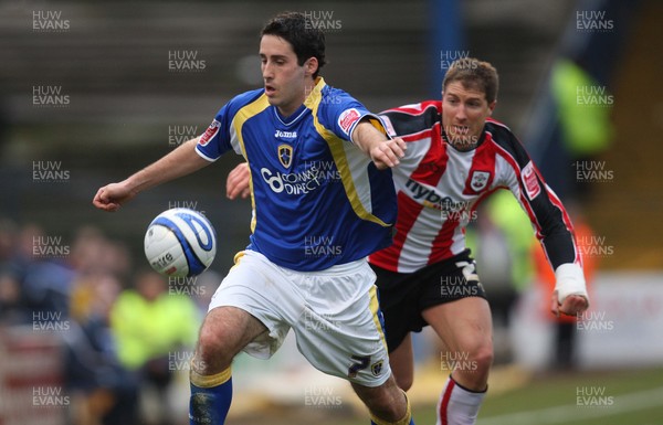 29.03.08 .. Cardiff City v Southampton, Coca Cola Championship -  Cardiff's Peter Whittingham gets away from Southampton's Gregory Vignal  