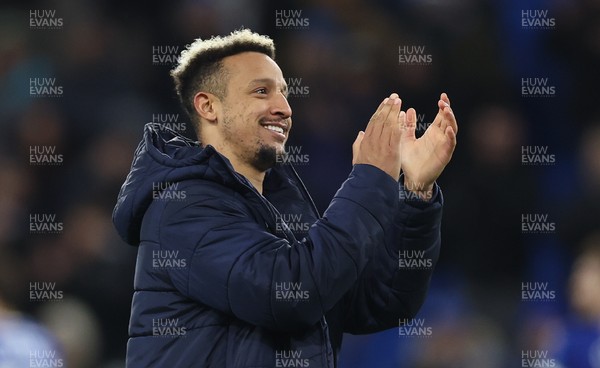 291225 - Cardiff City v Stevenage, EFL Sky Bet League 1 - Callum Robinson of Cardiff City celebrates at the end of the match