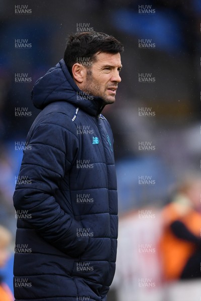 240126 - Cardiff City v Stockport County - Sky Bet League 1 - Brian Barry-Murphy, Cardiff City Manager