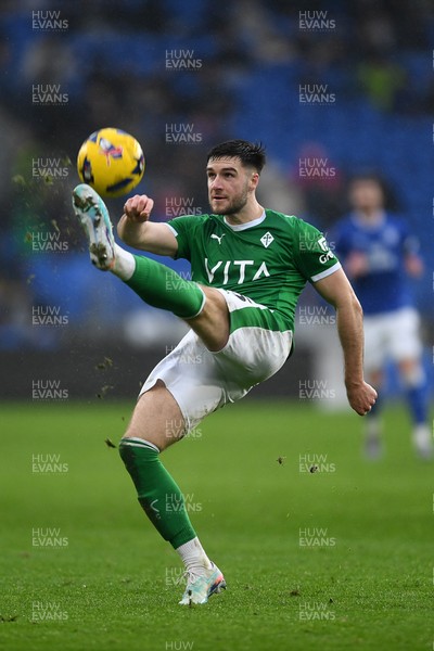 240126 - Cardiff City v Stockport County - Sky Bet League 1 - Ethan Pye of Stockport