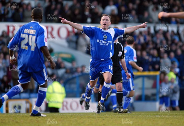 110206Cardiff City v Stoke Cardiff's Kevin Cooper celebrates his goal 