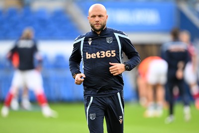 080926 - Cardiff City v Stoke City - Sky Bet Championship - Stoke Assistant Manager, James Rowberry