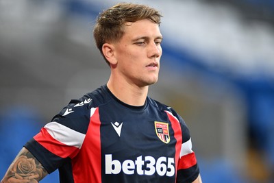080926 - Cardiff City v Stoke City - Sky Bet Championship - Ethan Galbraith of Stoke