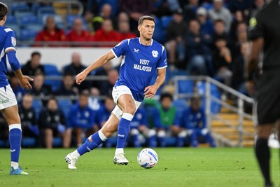 080926 - Cardiff City v Stoke City - Sky Bet Championship - Krystian Bielik of Cardiff City