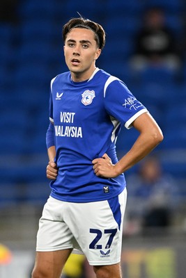 080926 - Cardiff City v Stoke City - Sky Bet Championship - Joel Colwill of Cardiff City