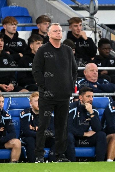 080926 - Cardiff City v Stoke City - Sky Bet Championship - Mark Robins, Stoke Manager