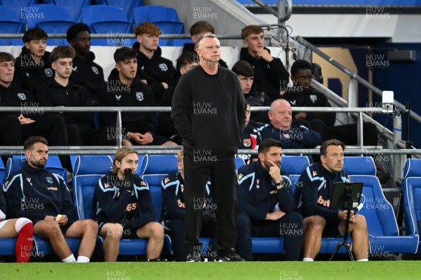 080926 - Cardiff City v Stoke City - Sky Bet Championship - Mark Robins, Stoke Manager