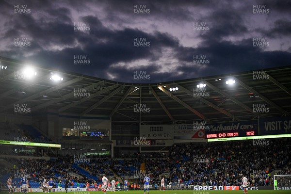080926 - Cardiff City v Stoke City - Sky Bet Championship - A general view of the match