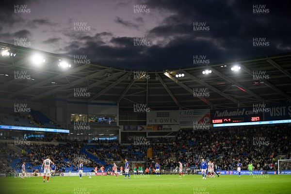 080926 - Cardiff City v Stoke City - Sky Bet Championship - A general view of the match