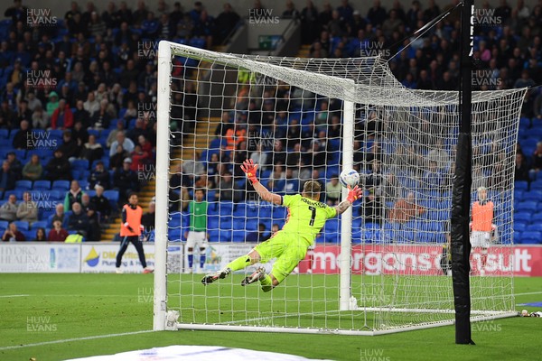 080926 - Cardiff City v Stoke City - Sky Bet Championship - Joel Colwill of Cardiff City scores a goal