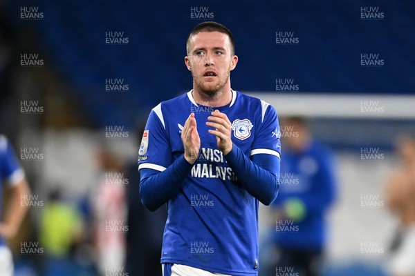 080926 - Cardiff City v Stoke City - Sky Bet Championship - Jack Moylan of Cardiff City at full time