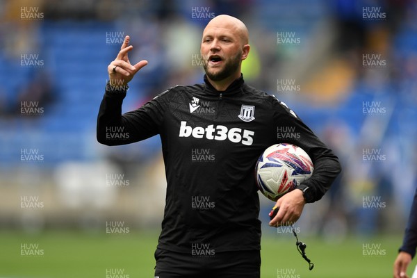 120425 - Cardiff City v Stoke City - Sky Bet Championship - James Rowberry, Stoke City Assistant Manager and Wales Coach