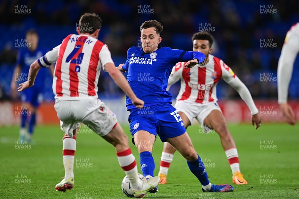 160322 - Cardiff City v Stoke City - Sky Bet Championship - Ryan Wintle of Cardiff City in action 