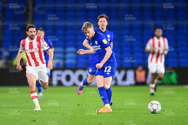 160322 - Cardiff City v Stoke City - Sky Bet Championship - Tommy Doyle of Cardiff City in action 