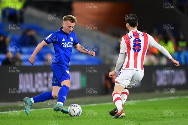 160322 - Cardiff City v Stoke City - Sky Bet Championship - Isaak Davies of Cardiff City in action 