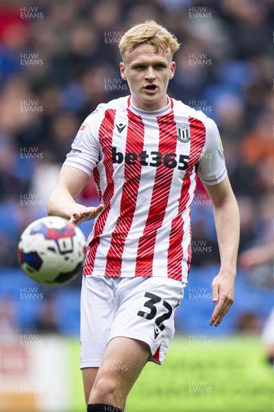 220423 - Cardiff City v Stoke City - Sky Bet Championship - Connor Taylor of Stoke City in action
