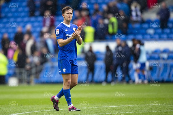 220423 - Cardiff City v Stoke City - Sky Bet Championship - Ryan Wintle of Cardiff City at full time