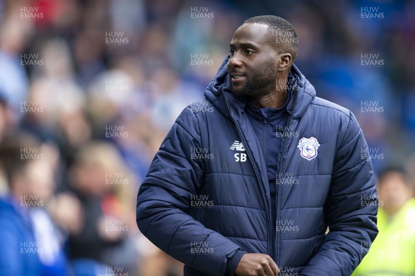 220423 - Cardiff City v Stoke City - Sky Bet Championship - Cardiff City assistant manager Sol Bemba ahead of kick off
