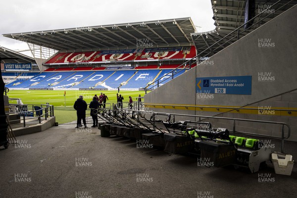 240224 - Cardiff City v Stoke City - Sky Bet Championship - A general view of the Cardiff City Stadium ahead of the match 
