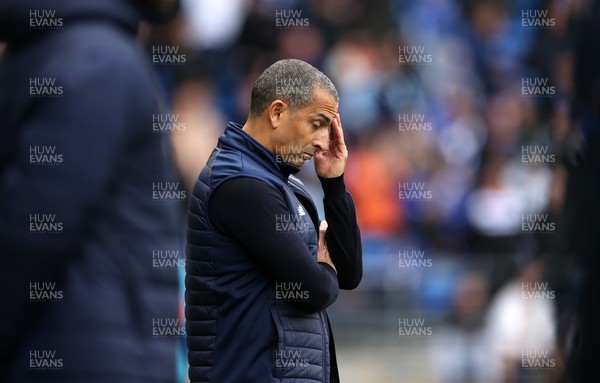 100423 - Cardiff City v Sunderland - SkyBet Championship - A dejected Cardiff City Manager Sabri Lamouchi 