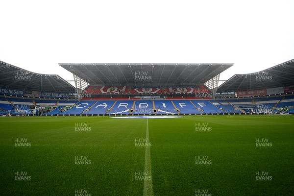 100824 - Cardiff City v Sunderland - Sky Bet Championship - A general view of the Cardiff City Stadium as the rain pours ahead of the season opener