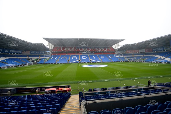 100824 - Cardiff City v Sunderland - Sky Bet Championship - A general view of the Cardiff City Stadium as the rain pours ahead of the season opener